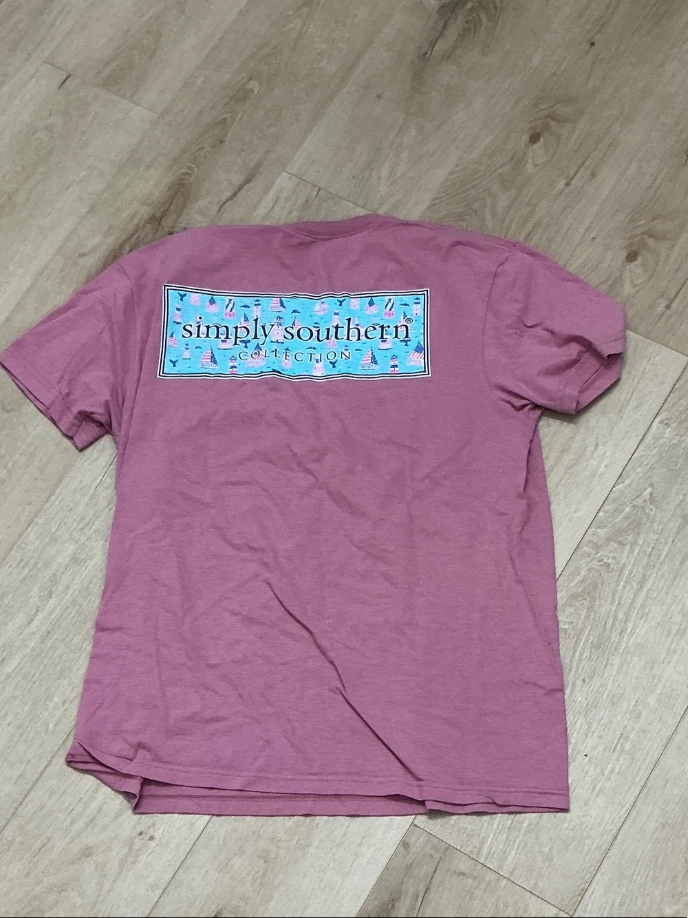 Simply Southern Women's Short-Sleeve Tee in Dusty Rose Pink